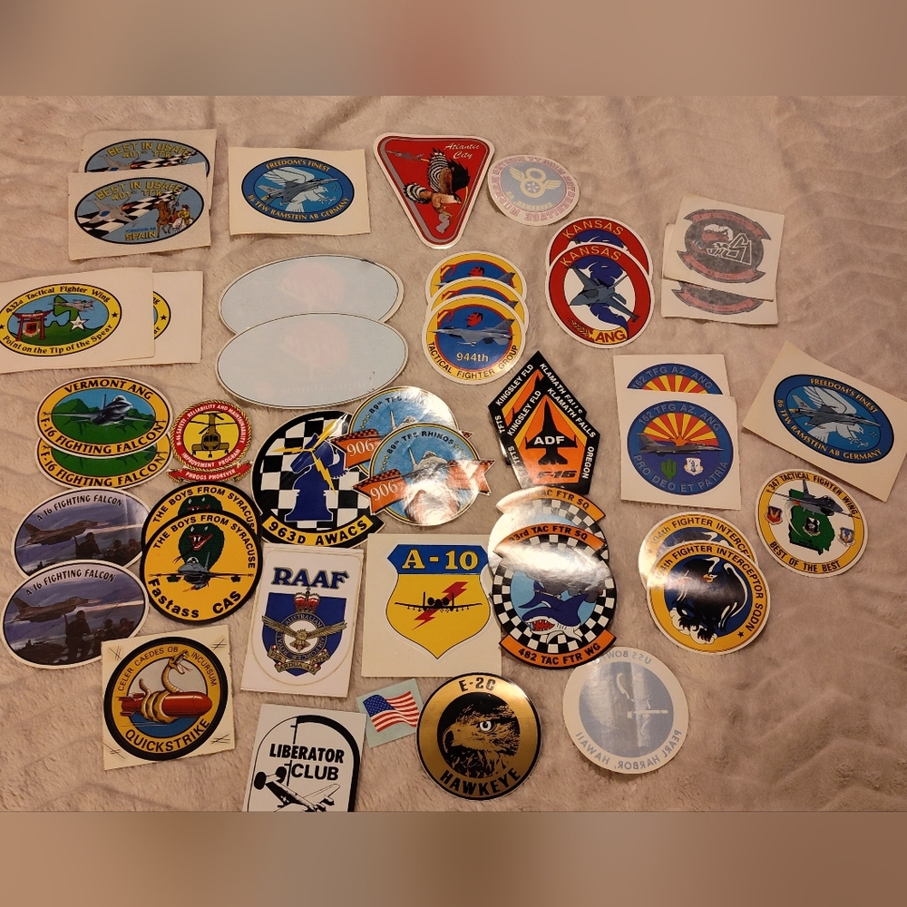 NEW! Vintage U.S AIR FORCE DECALS (40+Decals)